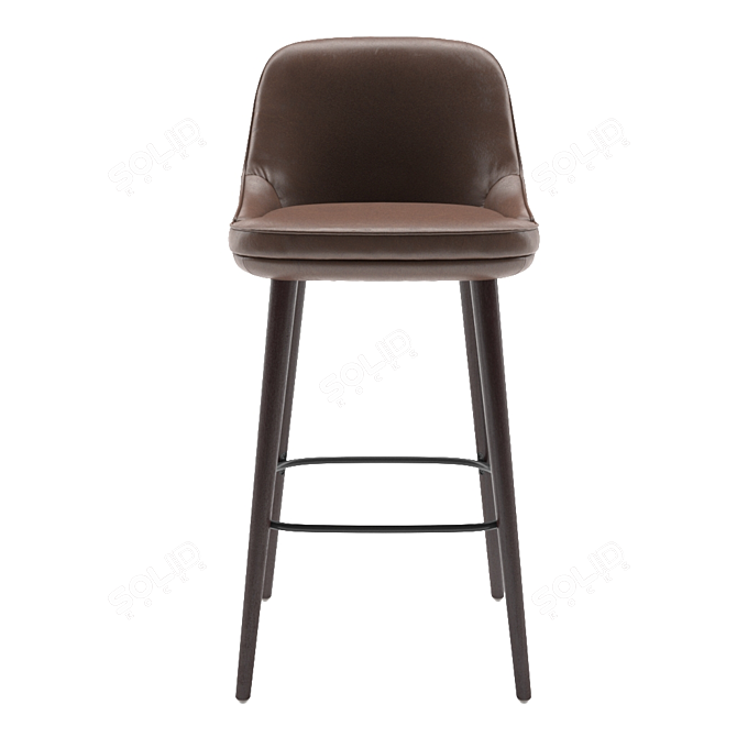 Walter Knoll Bar Stool: Sleek and Stylish 3D model image 8