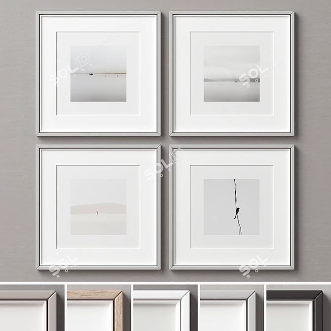 Versatile Picture Frame Set 3D model image 2