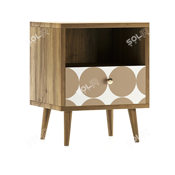 Berber Bedside Table 3D model image 3