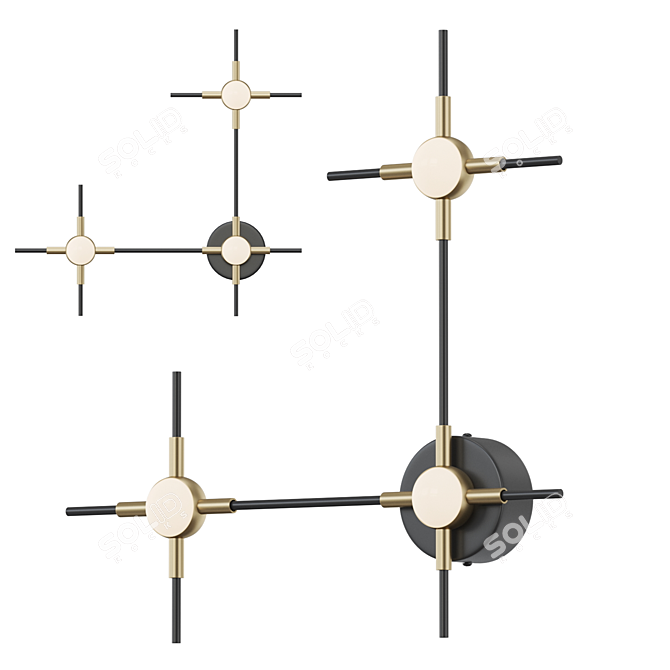 COSTELLA 3906/9WL Corner Shelf - Sleek and Versatile 3D model image 1