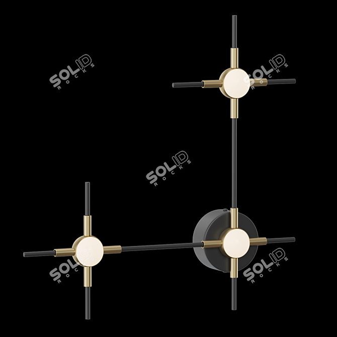 COSTELLA 3906/9WL Corner Shelf - Sleek and Versatile 3D model image 2