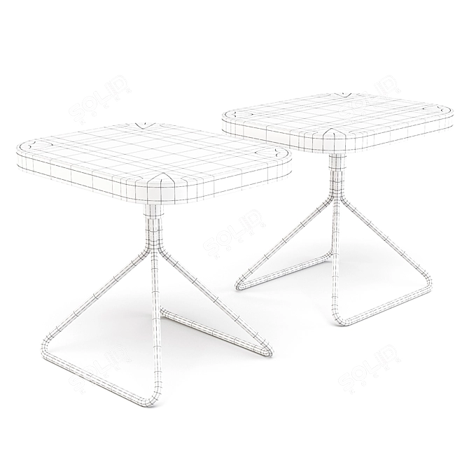 Domkapa Reese: Stylish Side Table 3D model image 2