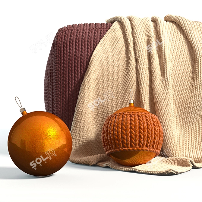 Cozy Knitted Jersey with Playful Toys 3D model image 2