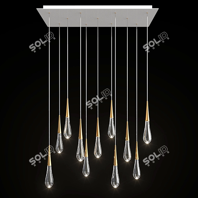 Elegant Pour Lights: Illuminate with Style 3D model image 2