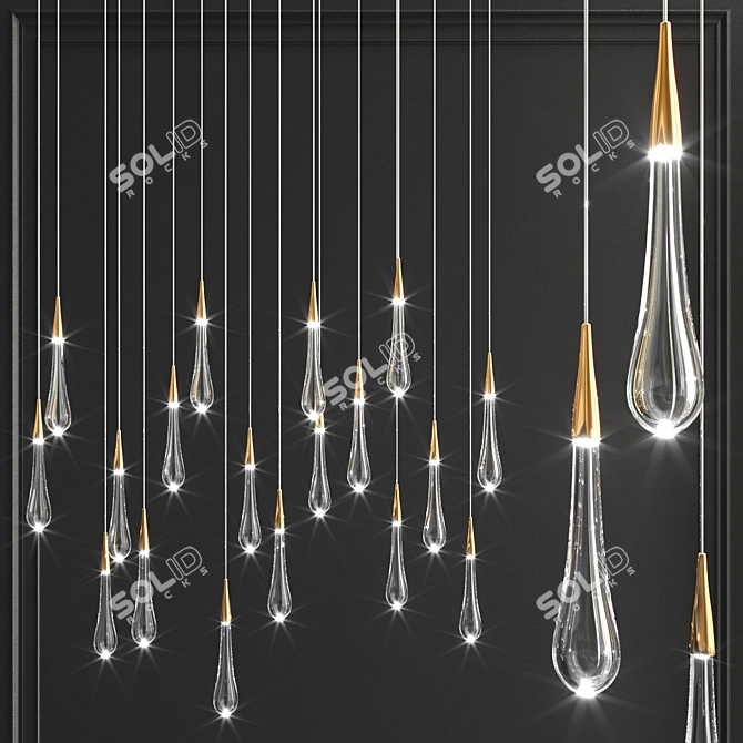 Elegant Pour Lights: Illuminate with Style 3D model image 3