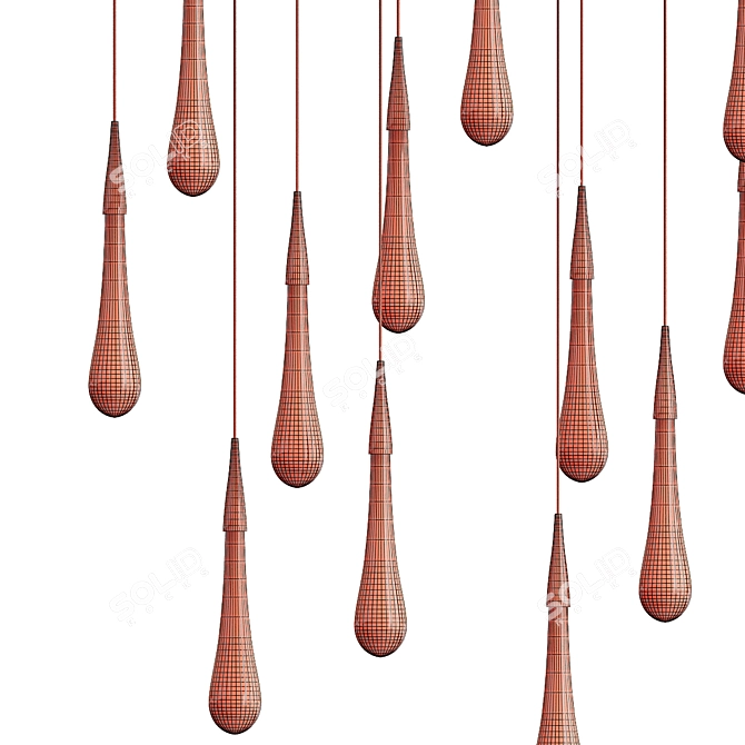 Elegant Pour Lights: Illuminate with Style 3D model image 4