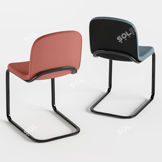 Spring-Like Bounce Chair: BuzziBounce by BuzziSpace 3D model image 2