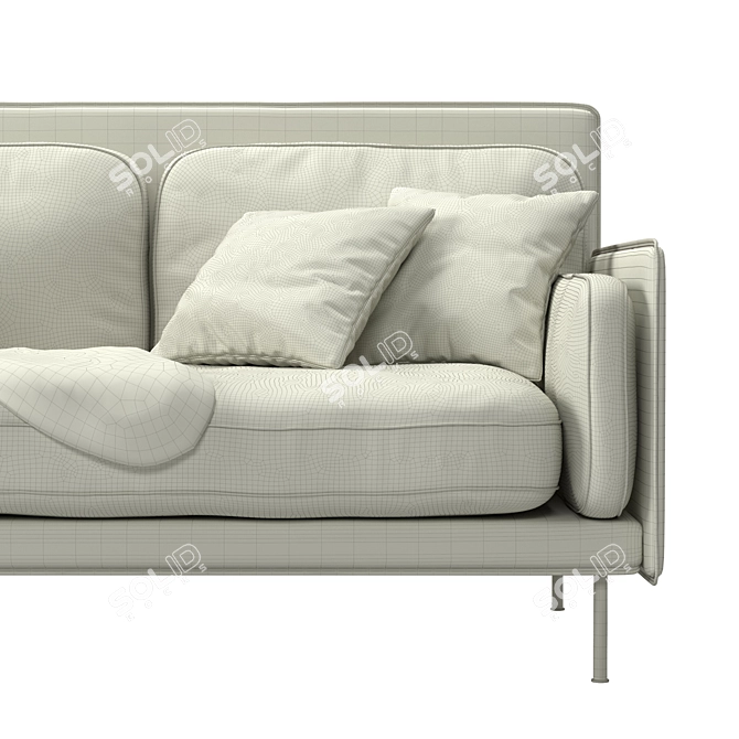 Elegant Erik Jorgensen EJ 480 Sofa 3D model image 3