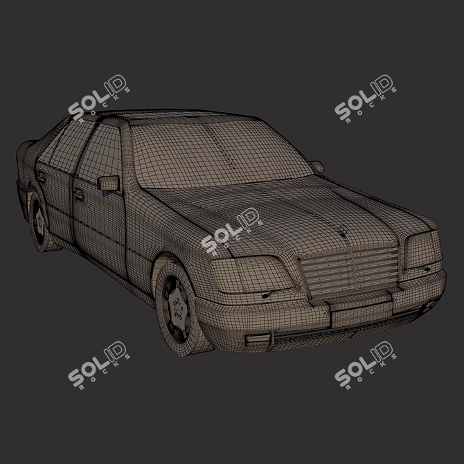 Classic Mercedes w140 - 3D Model 3D model image 5