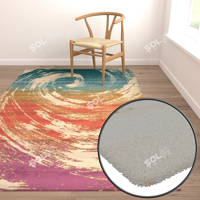 Luxury Carpets Set 1943 3D model image 5