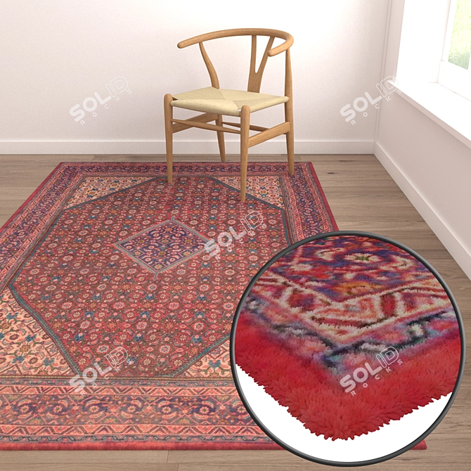 Premium Quality Authentic Carpets 3D model image 5