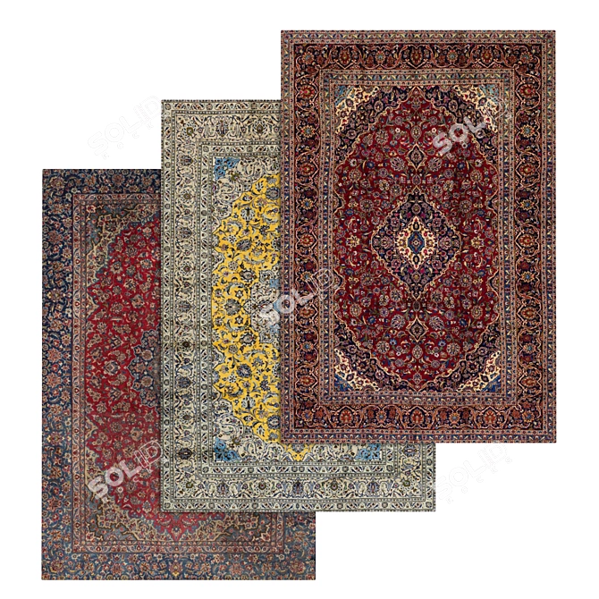 Luxury Carpets Set 1947 3D model image 1