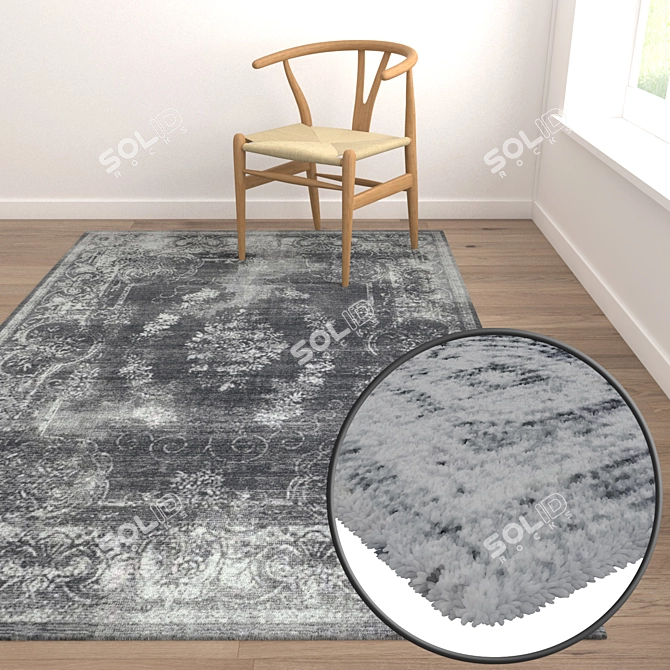 Luxurious Carpets Set: High-Quality Textures for Stunning Renders 3D model image 5