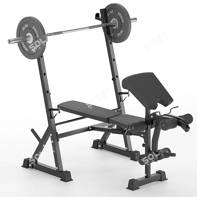 Ultimate Fitness Chest Press 3D model image 1