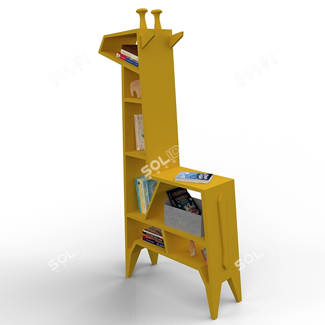 Giraffe Cabinet | Book and Toy Storage Solution 3D model image 3