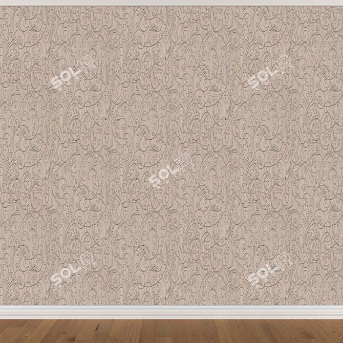 Seamless Wallpaper Set (3 Colors) 3D model image 2