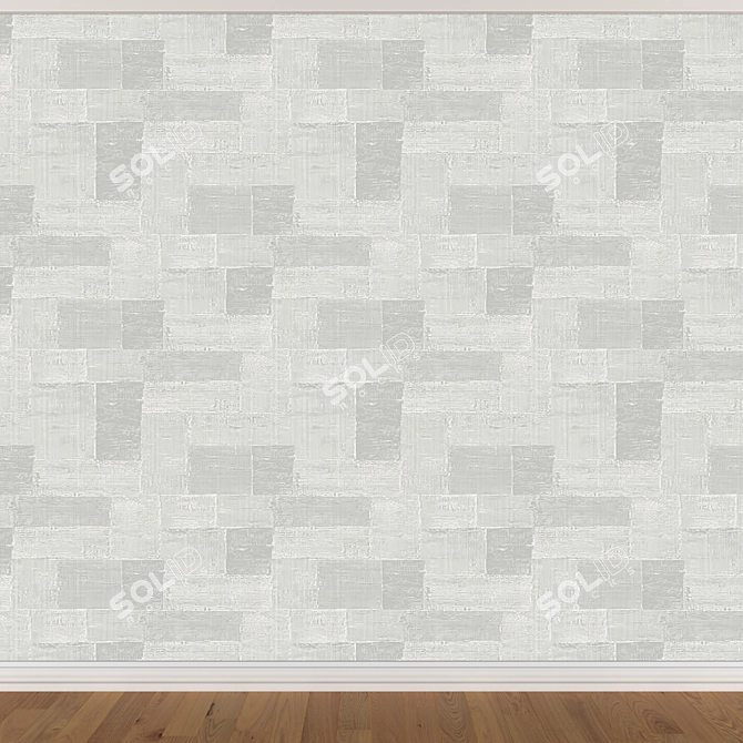 Seamless Wallpaper Set 1527 (3 Colors) 3D model image 4