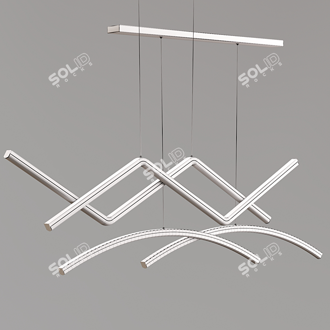 Scandinavian Chic Pendant Lights 3D model image 2