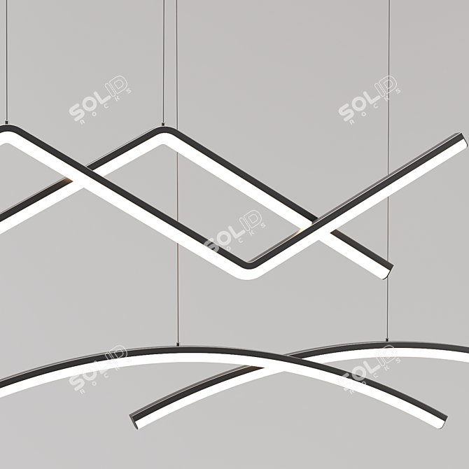 Scandinavian Chic Pendant Lights 3D model image 3