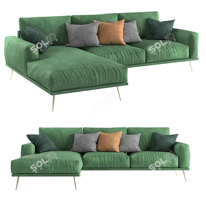 Stylish Ramin Furniture Set 3D model image 1