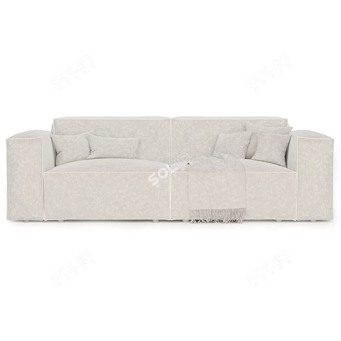 Stylish Comfort: 3D Designed Sofa 3D model image 3