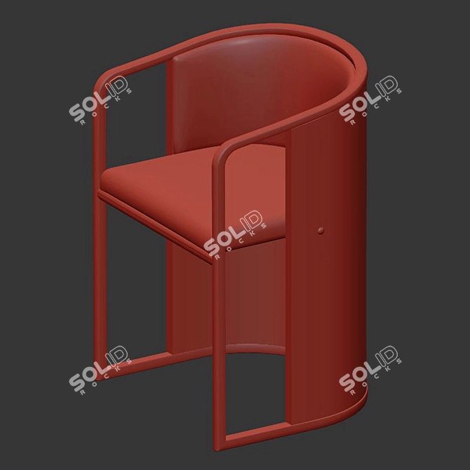 Elevate Your Dining Experience: Porus Ridge Chair 3D model image 4