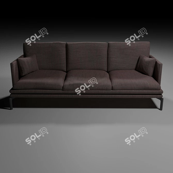 Cycles Render Blender Sofa 3D model image 1