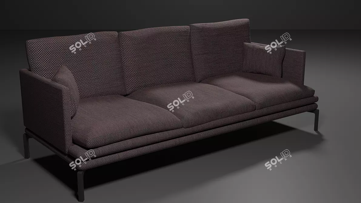 Cycles Render Blender Sofa 3D model image 2