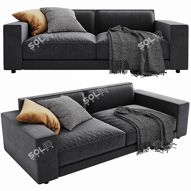 Elegant Ditre Italia Buble Sofa 3D model image 1