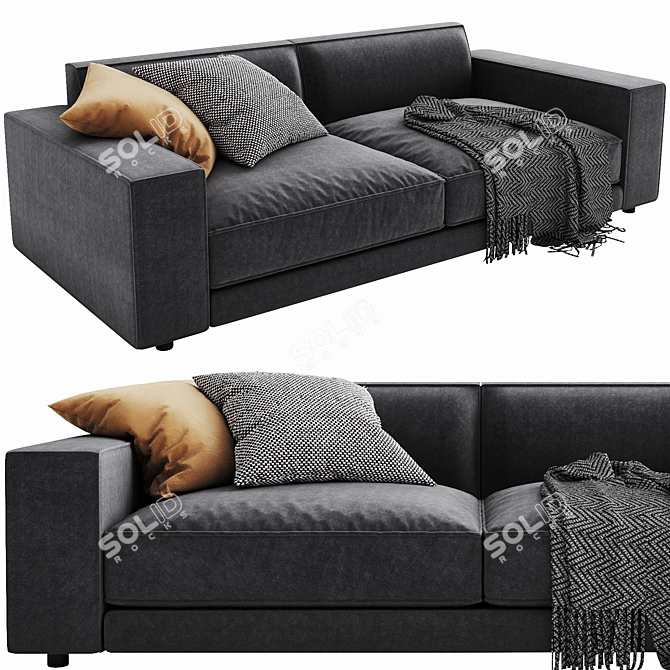 Elegant Ditre Italia Buble Sofa 3D model image 4