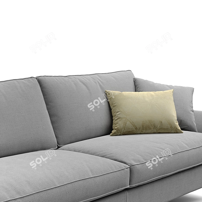 Elegant Comfort: Bielefelder Salon Sofas 3D model image 2