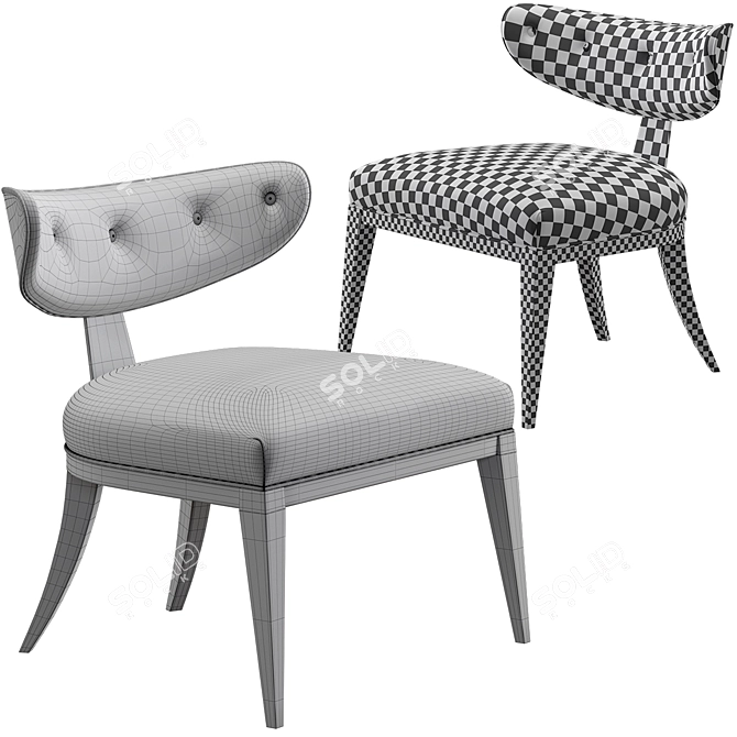 Caracole - Half Moon Accent Chair 3D model image 5