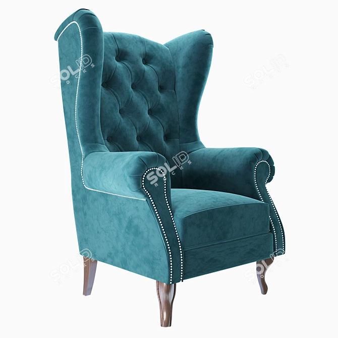 Cozy Fire Lounge Chair 3D model image 1