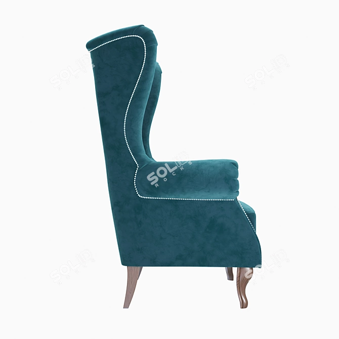 Cozy Fire Lounge Chair 3D model image 3