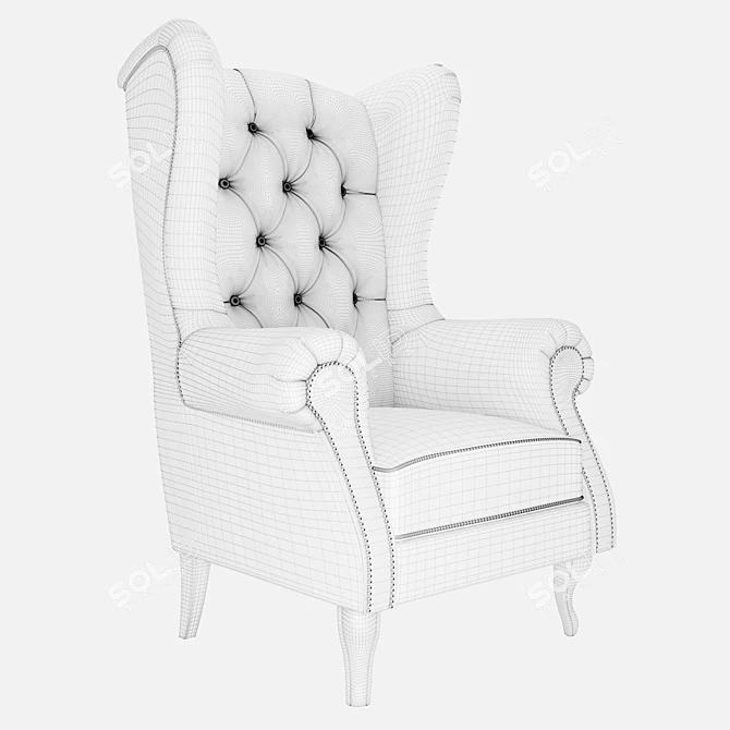 Cozy Fire Lounge Chair 3D model image 10