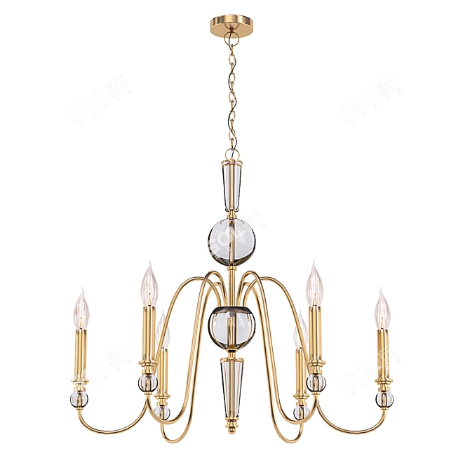 Elegant Lightstar Pendant Chandelier 3D model image 1