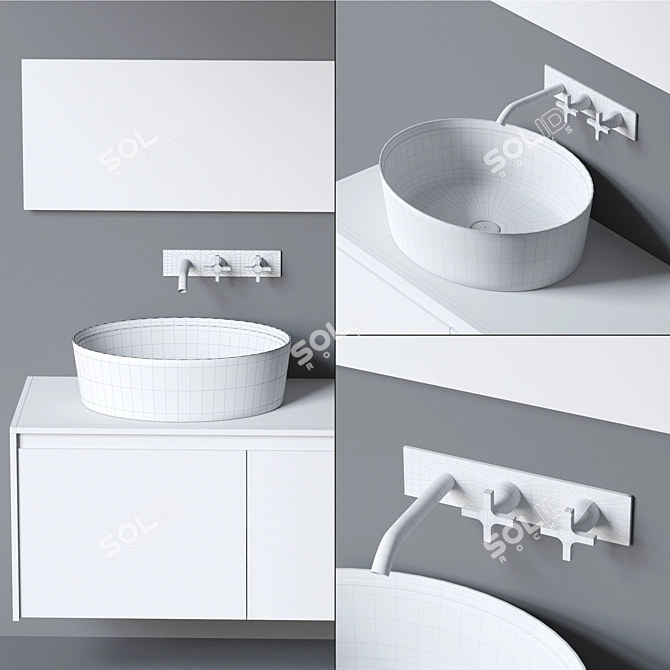 Evoluzion 661: The Complete Bathroom Solution 3D model image 4