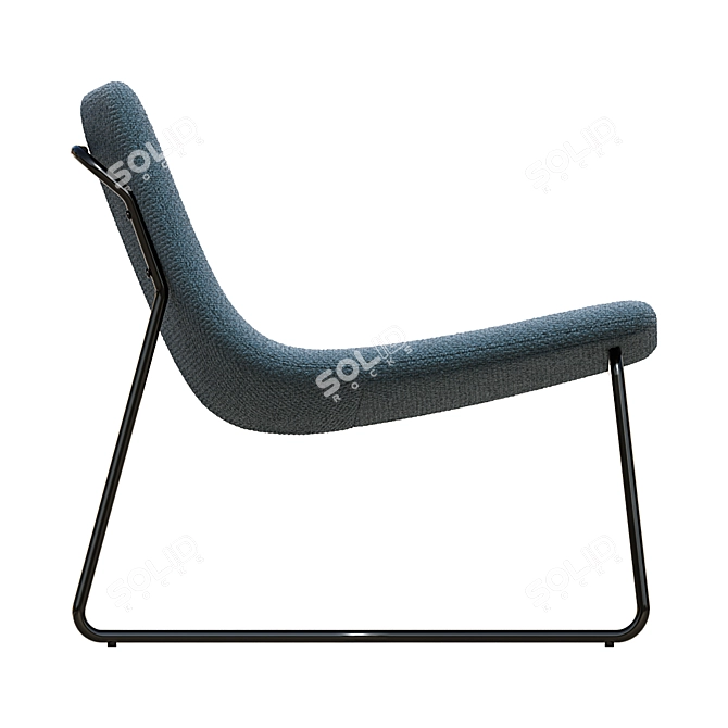 Customizable Lucierne Accent Chair 3D model image 2