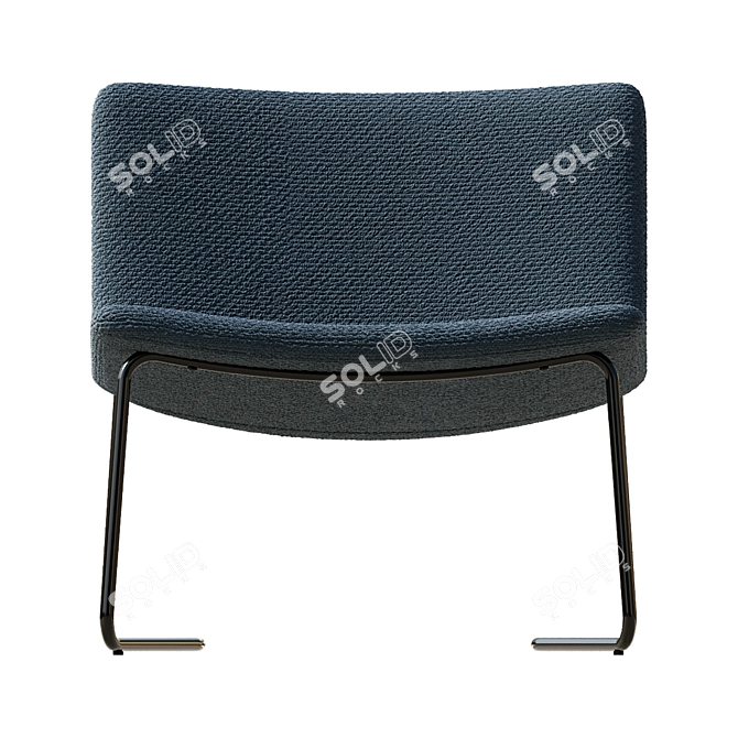 Customizable Lucierne Accent Chair 3D model image 3