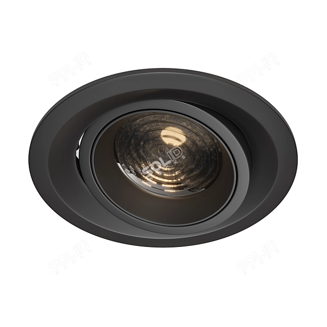 Elegant Recessed Elem Light 3D model image 1