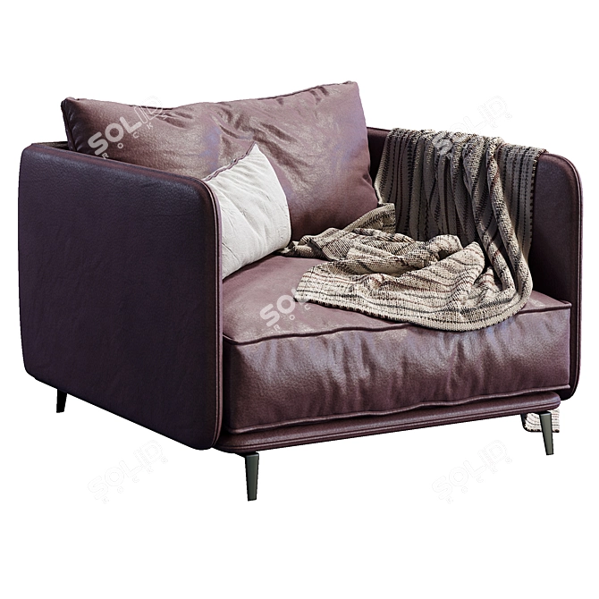 Modern Comfort Armchair K2 3D model image 3