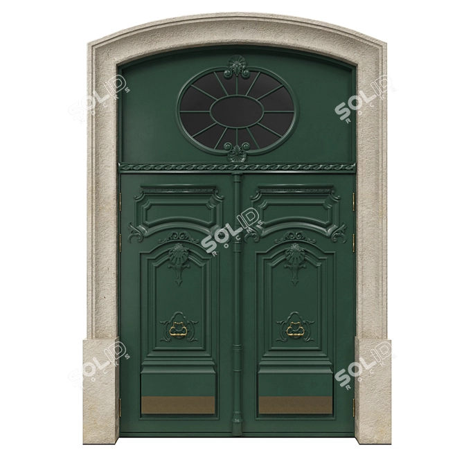 Classic Elegant Door - 2100x3500mm 3D model image 1