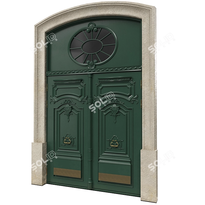Classic Elegant Door - 2100x3500mm 3D model image 2