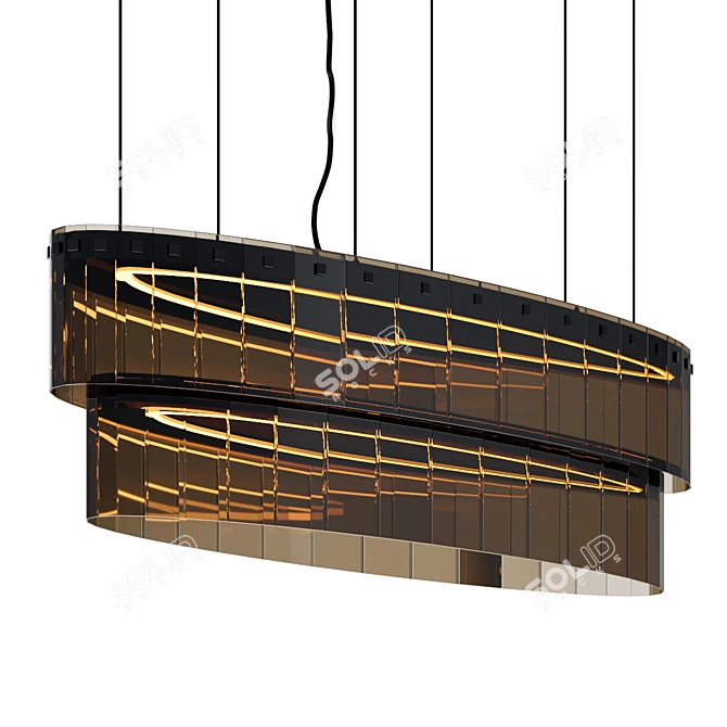 Elegant Arran Bentley Home Chandelier 3D model image 1