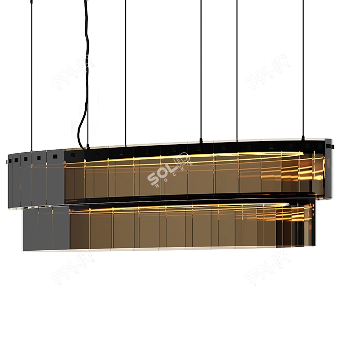 Elegant Arran Bentley Home Chandelier 3D model image 2