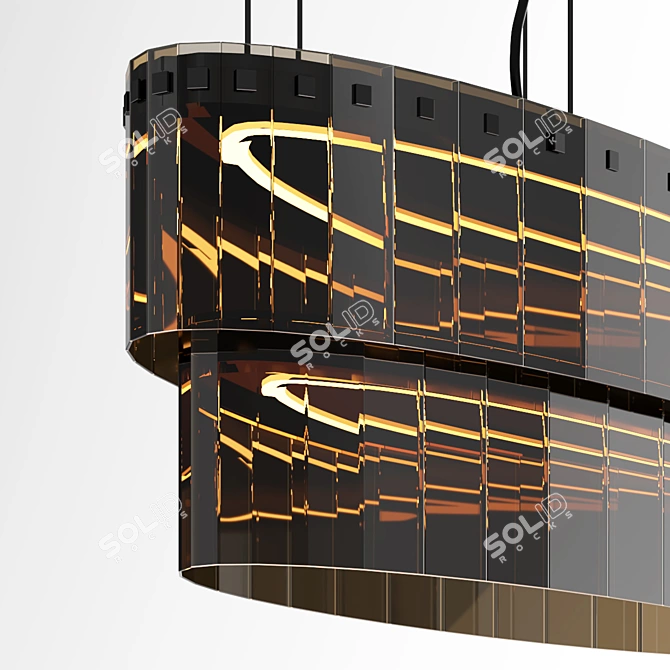 Elegant Arran Bentley Home Chandelier 3D model image 3