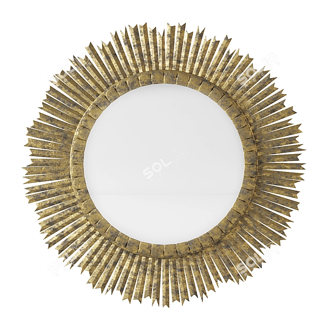 Coastal Charm: Ramona Accent Mirror 3D model image 1