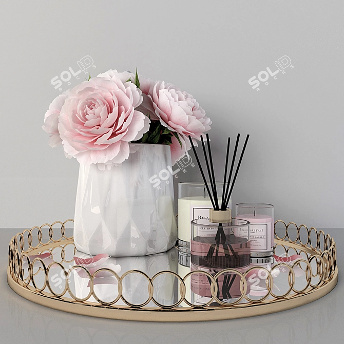 Decorative Set: Elegant Home Accents 3D model image 1