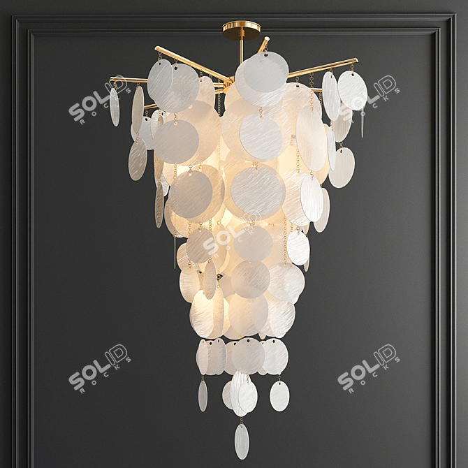 Elegant Nimbus Chandelier Collection 3D model image 4