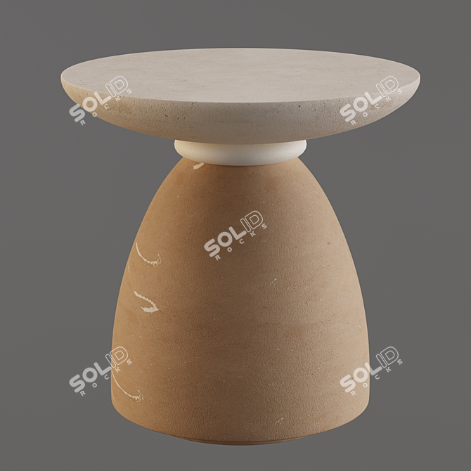 Contemporary GEO Side Table 3D model image 2